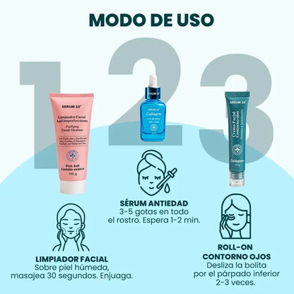 TU RUTINA ANTIEDAD COMPLETA EN 3 PASOS